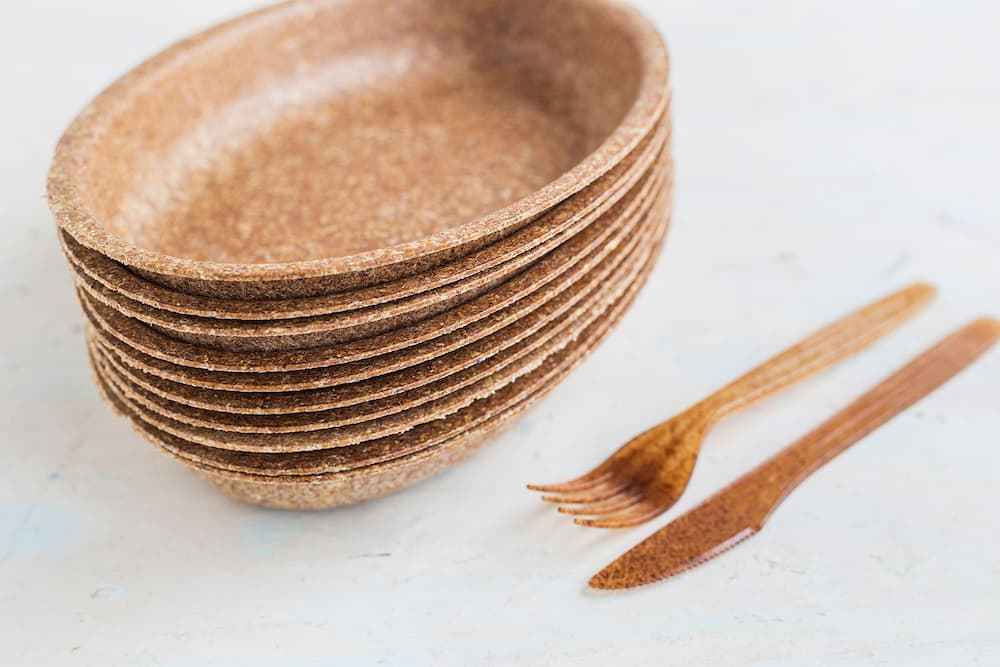 ظروف یکبار مصرف گیاهی آملون مناسب سفارش های روزانه مراکز غذایی